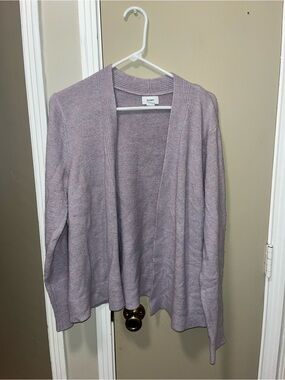 Old Navy Lavender Open-Front Cardigan Sweater
